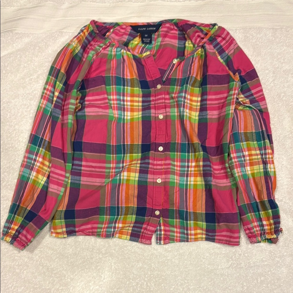 Colorful Plaid Kids Shirt